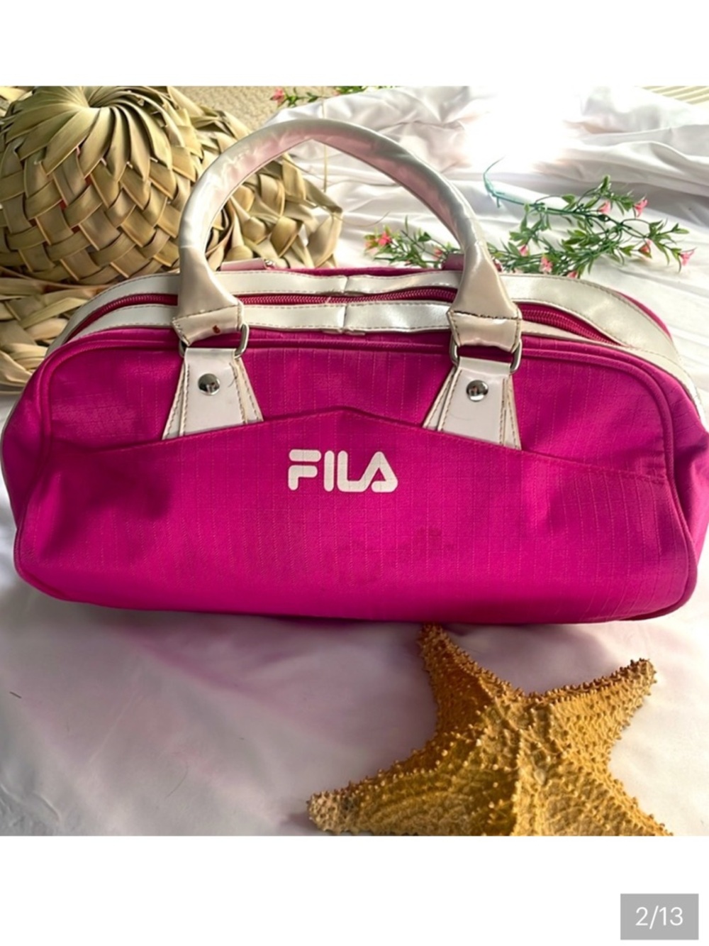 Fila Pink & White Tote Bag 🔥 - Medium Size
